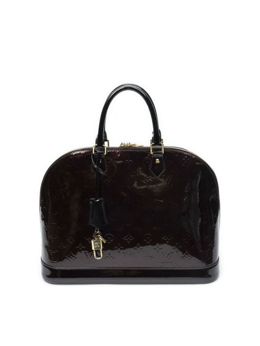 Louis Vuitton Alma Amarante Monogram Vernis Handbag